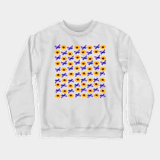 happy rose and the happy butterfly Crewneck Sweatshirt